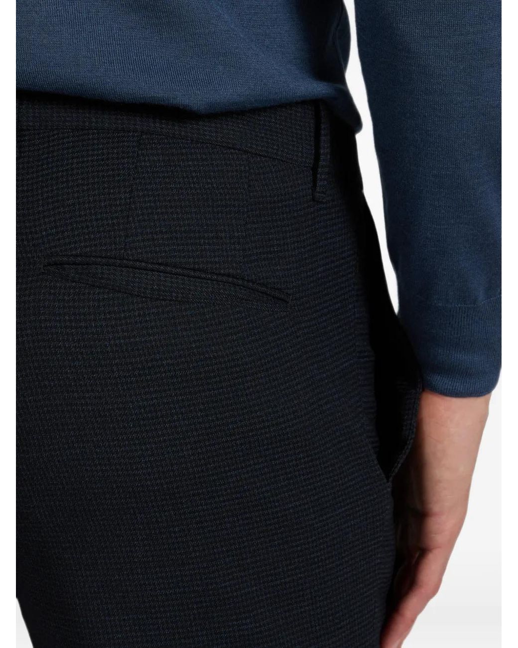 Slowear Blue Stretch-Wool Trousers for men