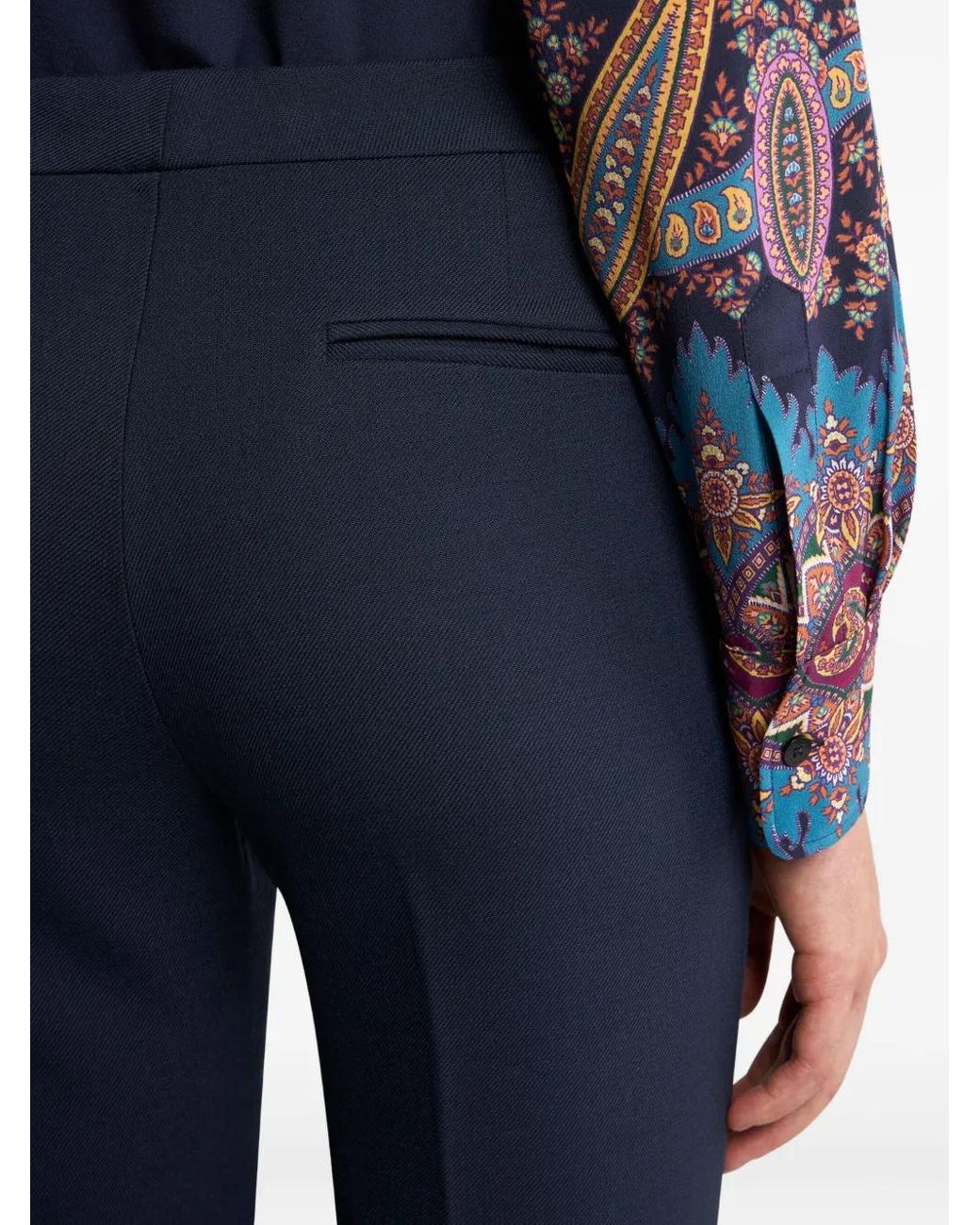 Etro Blue Shortened Trousers