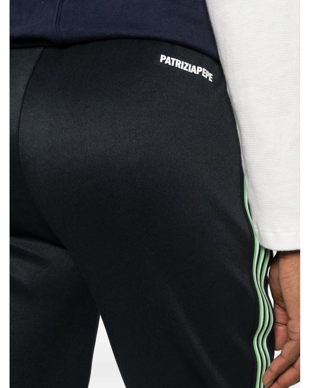 Patrizia Pepe Gray Side-Stripe Track Pants