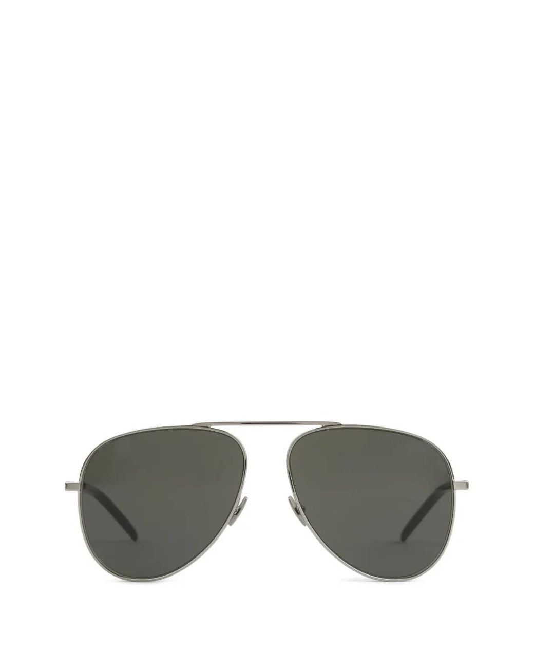 Saint Laurent Gray Pilot-Frame Sunglasses