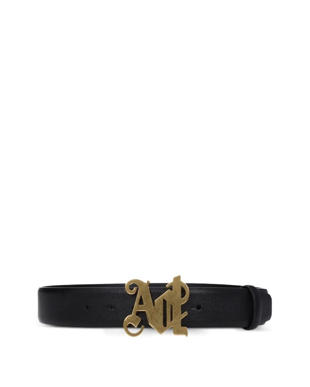 Palm Angels White Ceinture En Cuir À Logo