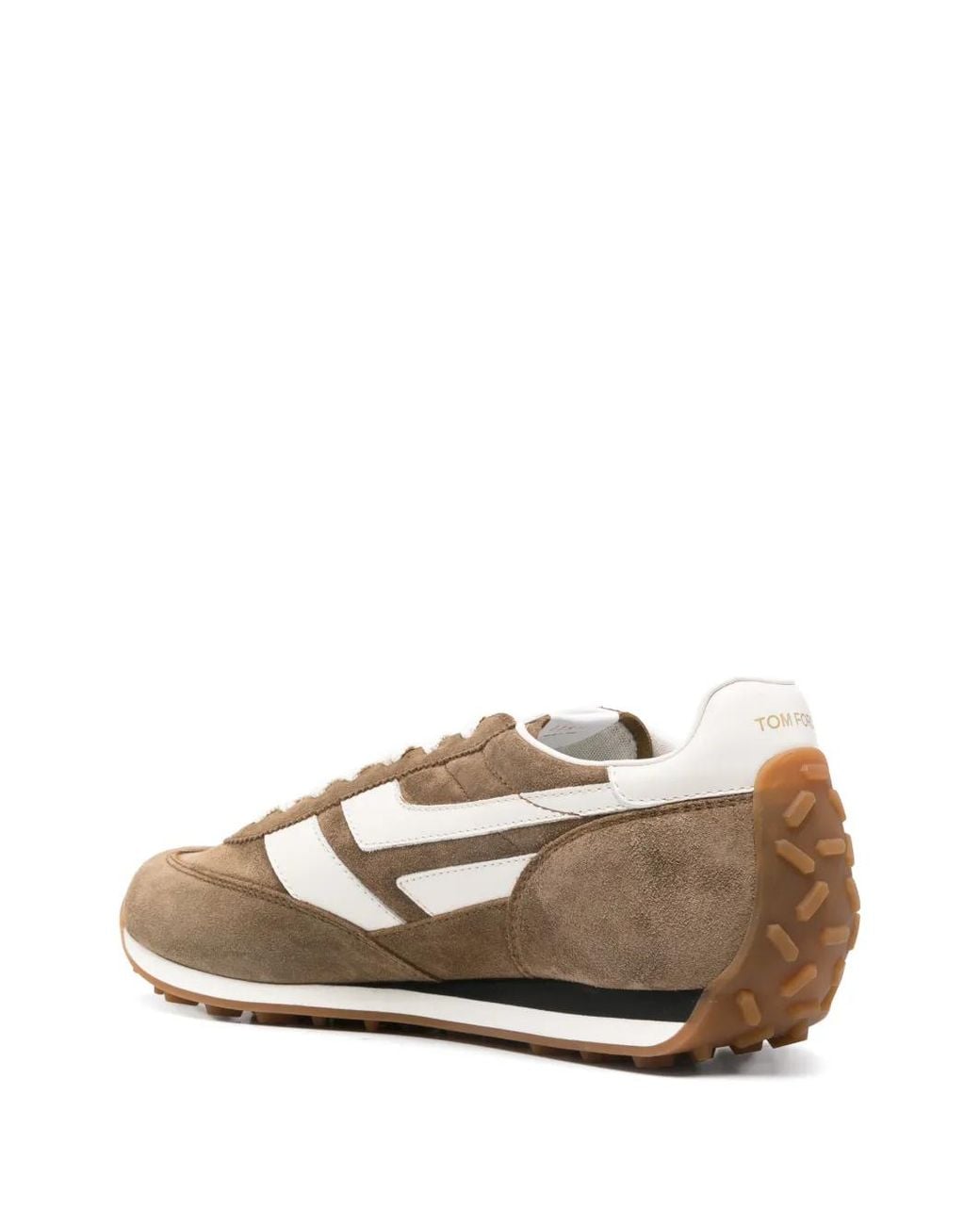 Tom Ford Brown Suede Mick Sneakers for men