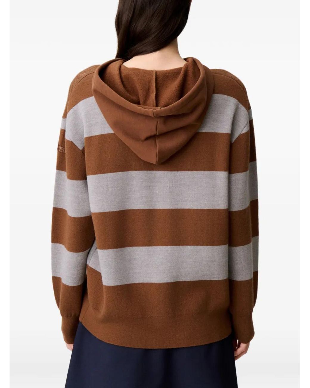Claudie Pierlot Brown Hoodie À Rayures