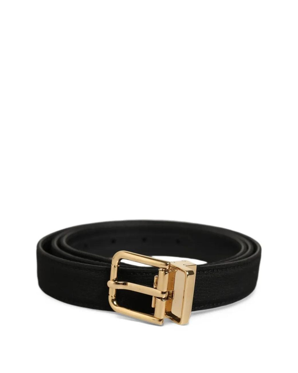 Dolce & Gabbana Black Buckle Belt for men