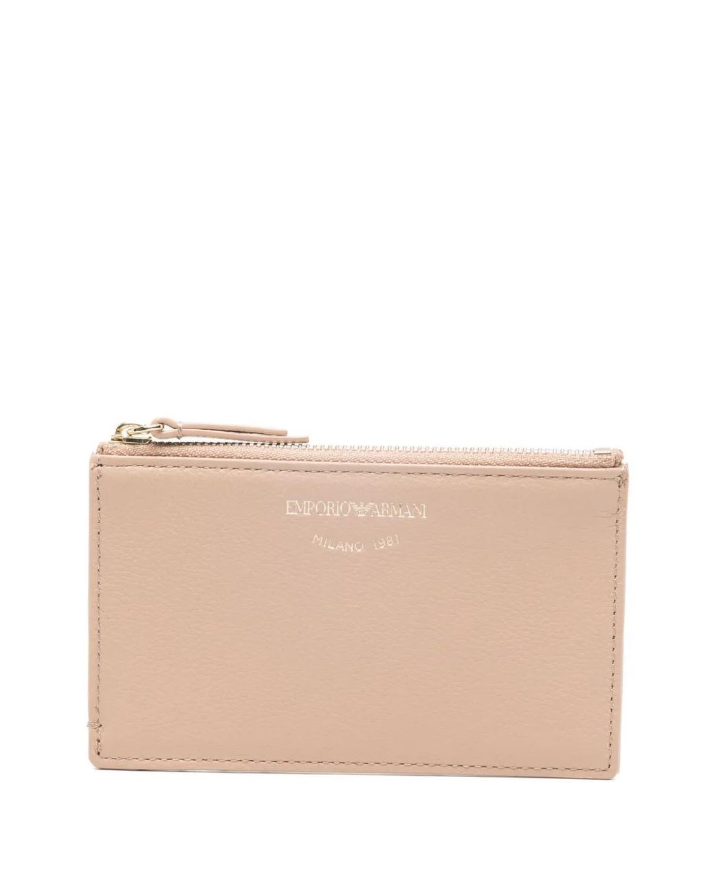 Emporio Armani Natural Leather Card Case