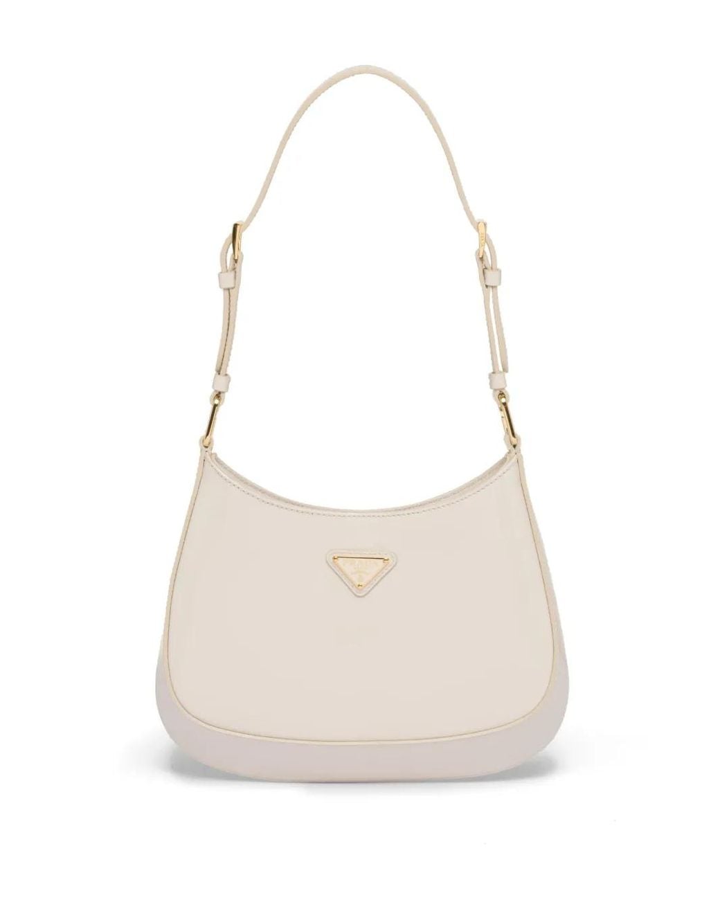 Prada White Cleo Schultertasche