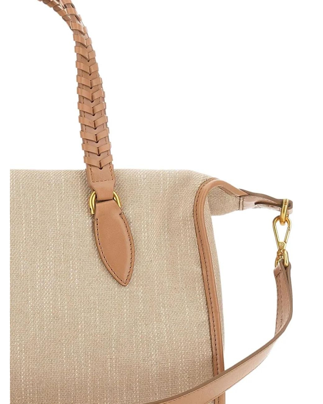 Gianni Chiarini Roza Shopper Met Gevlochten Handgreep in het Natural