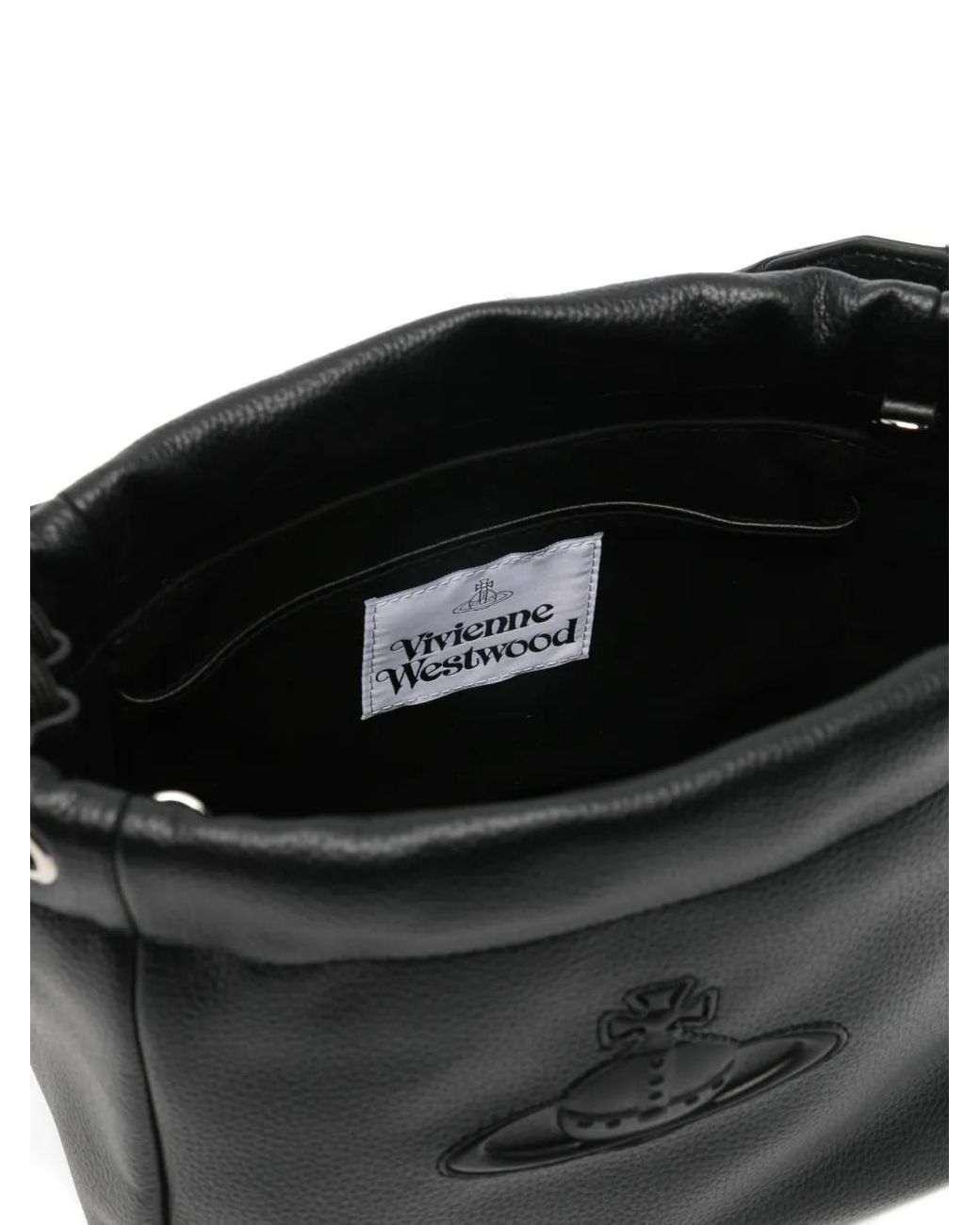 Vivienne Westwood Small Hilary Orb-Motif Bucket Bag in Black | Lyst