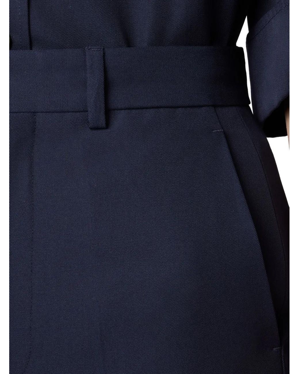 Tod's Blue Tailored Straight-Leg Trousers