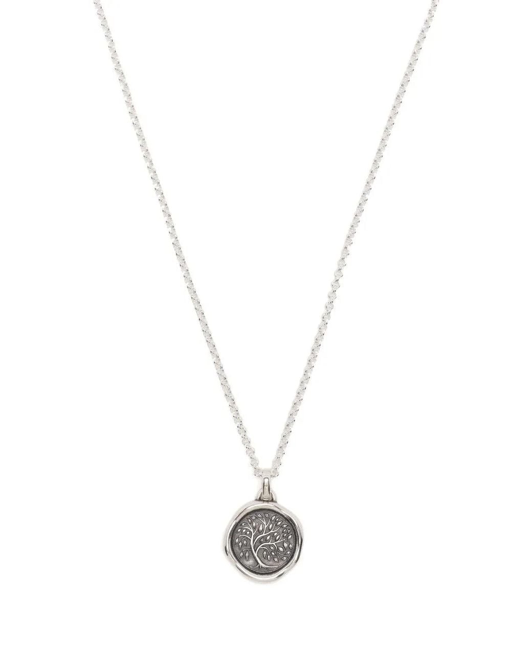 Dower & Hall White Tree Of Life Pendant Necklace for men