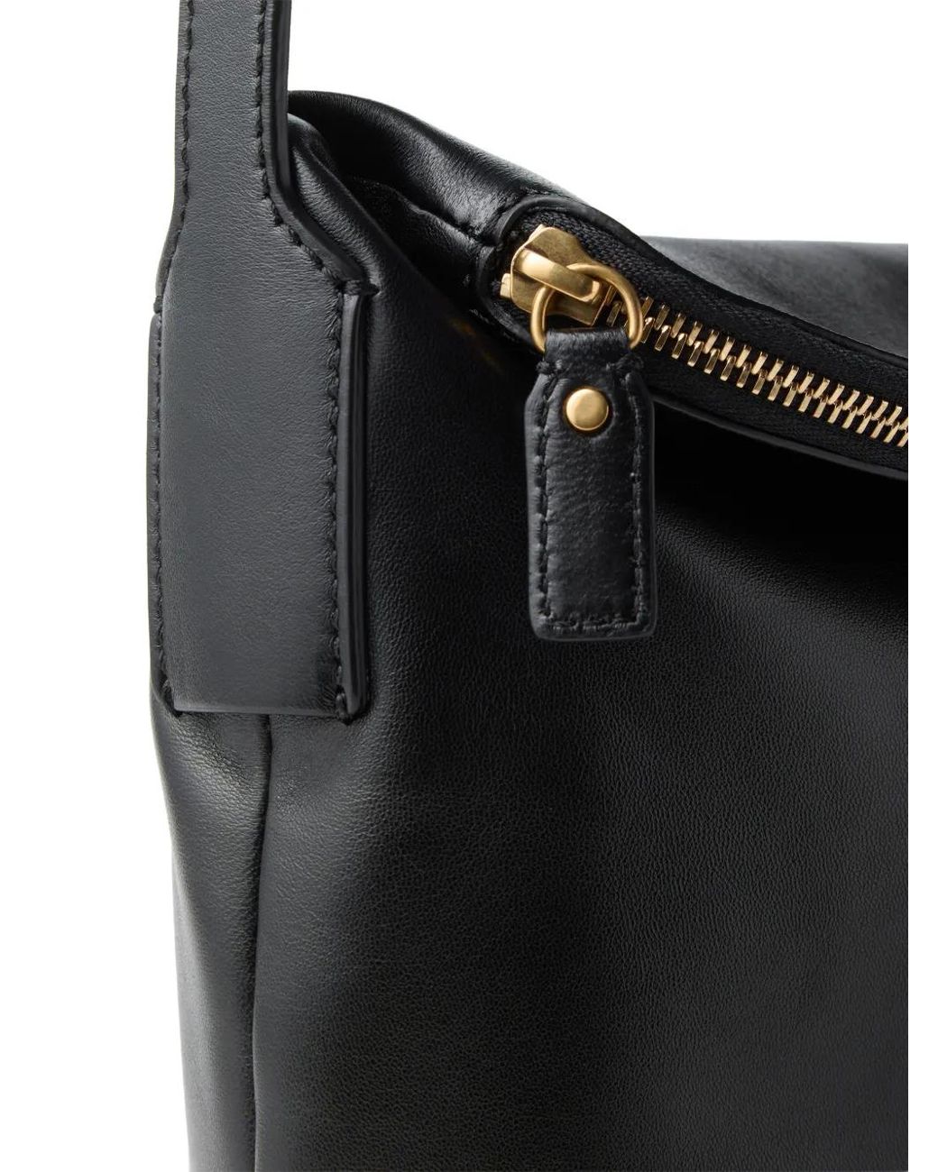 Versace Black Lou Nappa Shoulder Bag for men