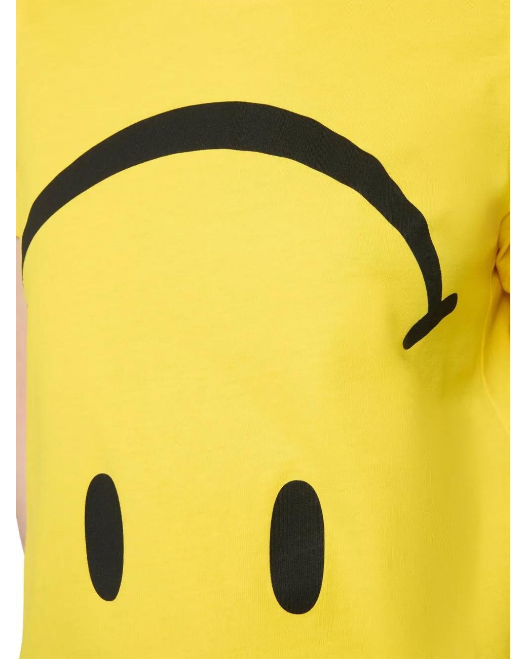 Moschino Yellow Smiley Organic Cotton Jersey T-Shirt