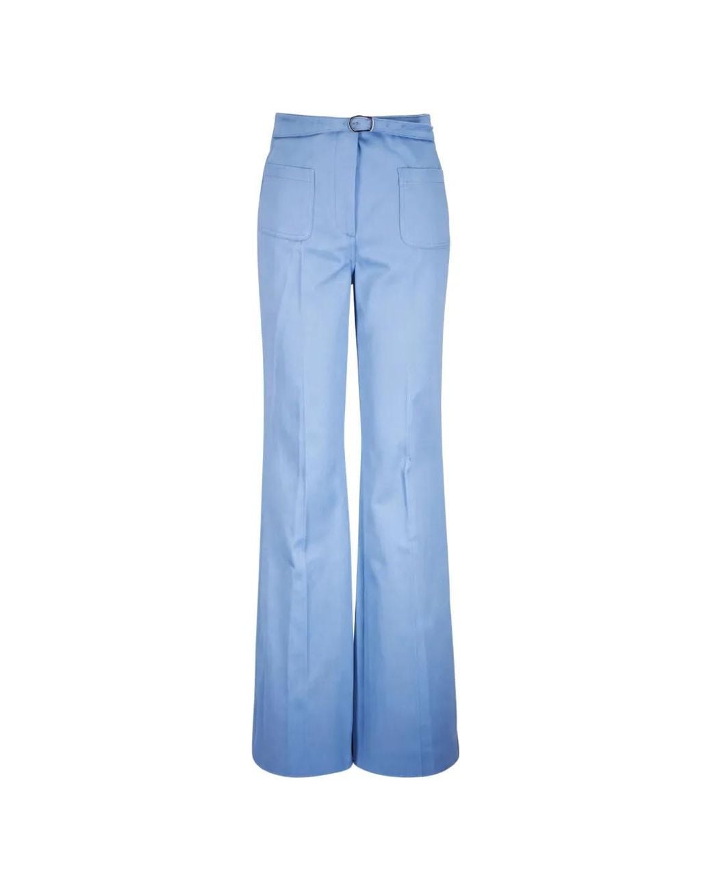 Dorothee Schumacher Blue Belted Wide-Leg Trousers