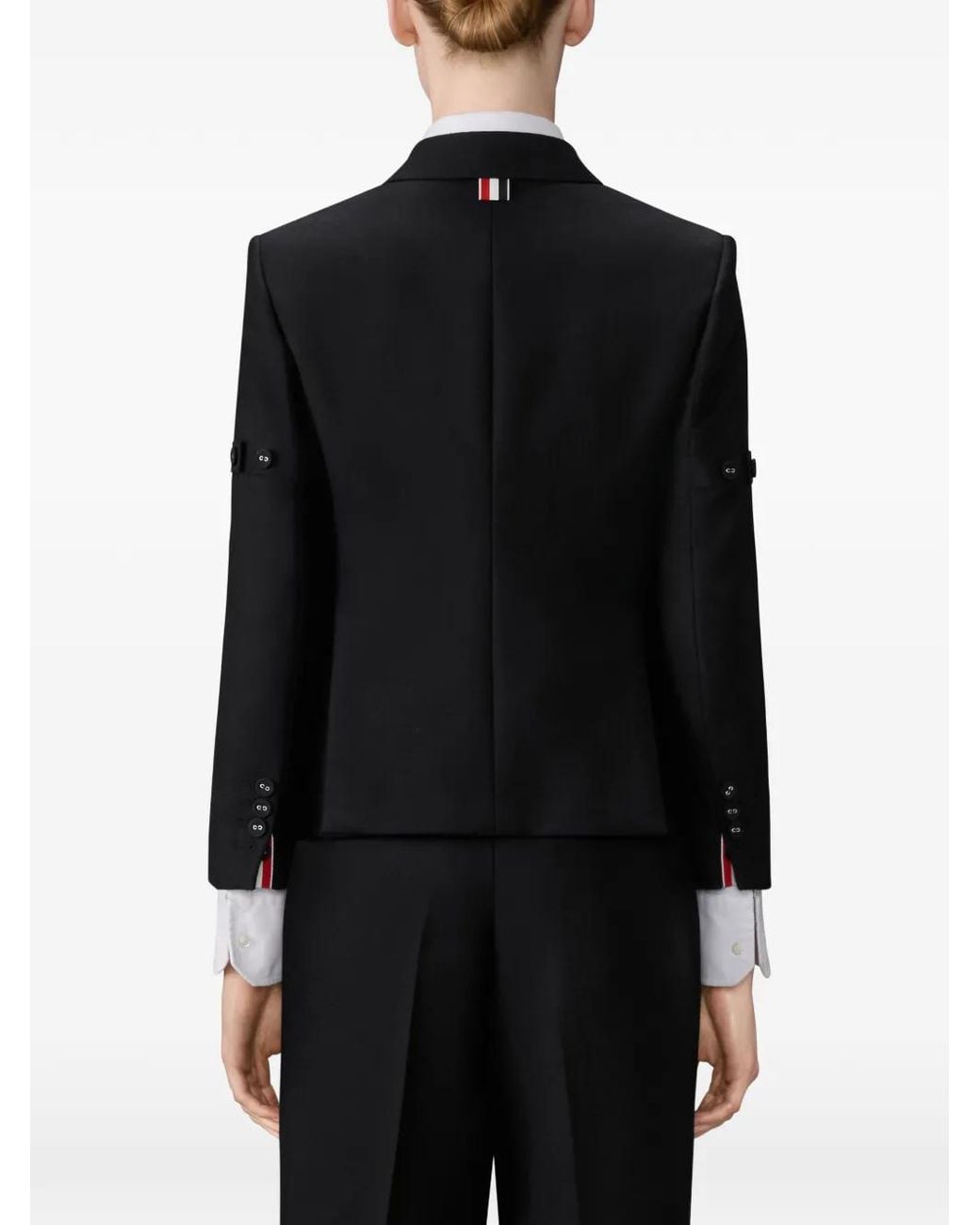 Thom Browne Black Geknöpftes Sakko