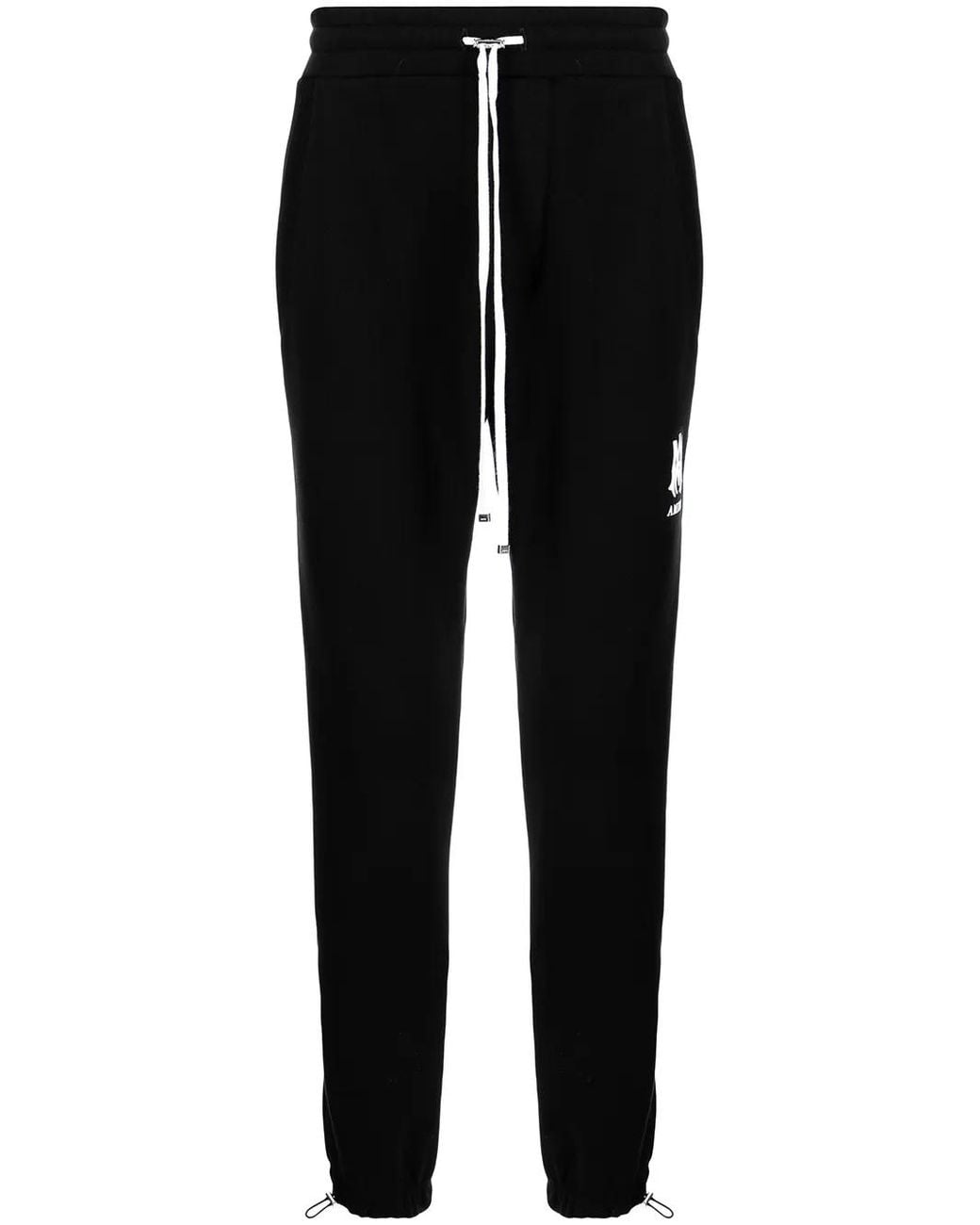 Amiri Black Logo-Print Cotton Track Pants for men