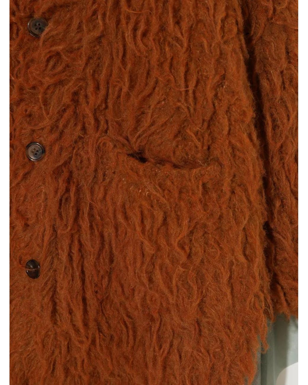 Undercover Brown Manteau À Fleurs