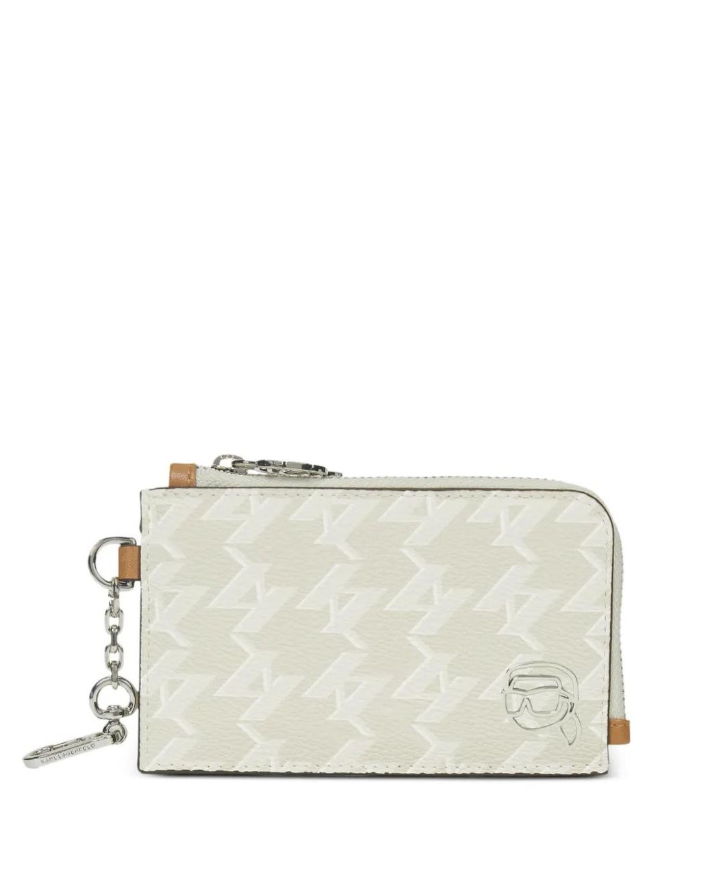 Karl Lagerfeld White Ikon Monogram Wallet