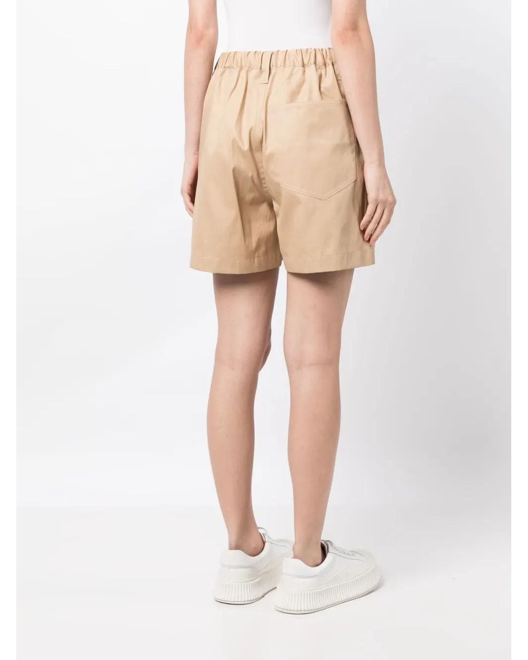 Sofie D'Hoore Natural Elasticated-Waist Cotton Shorts