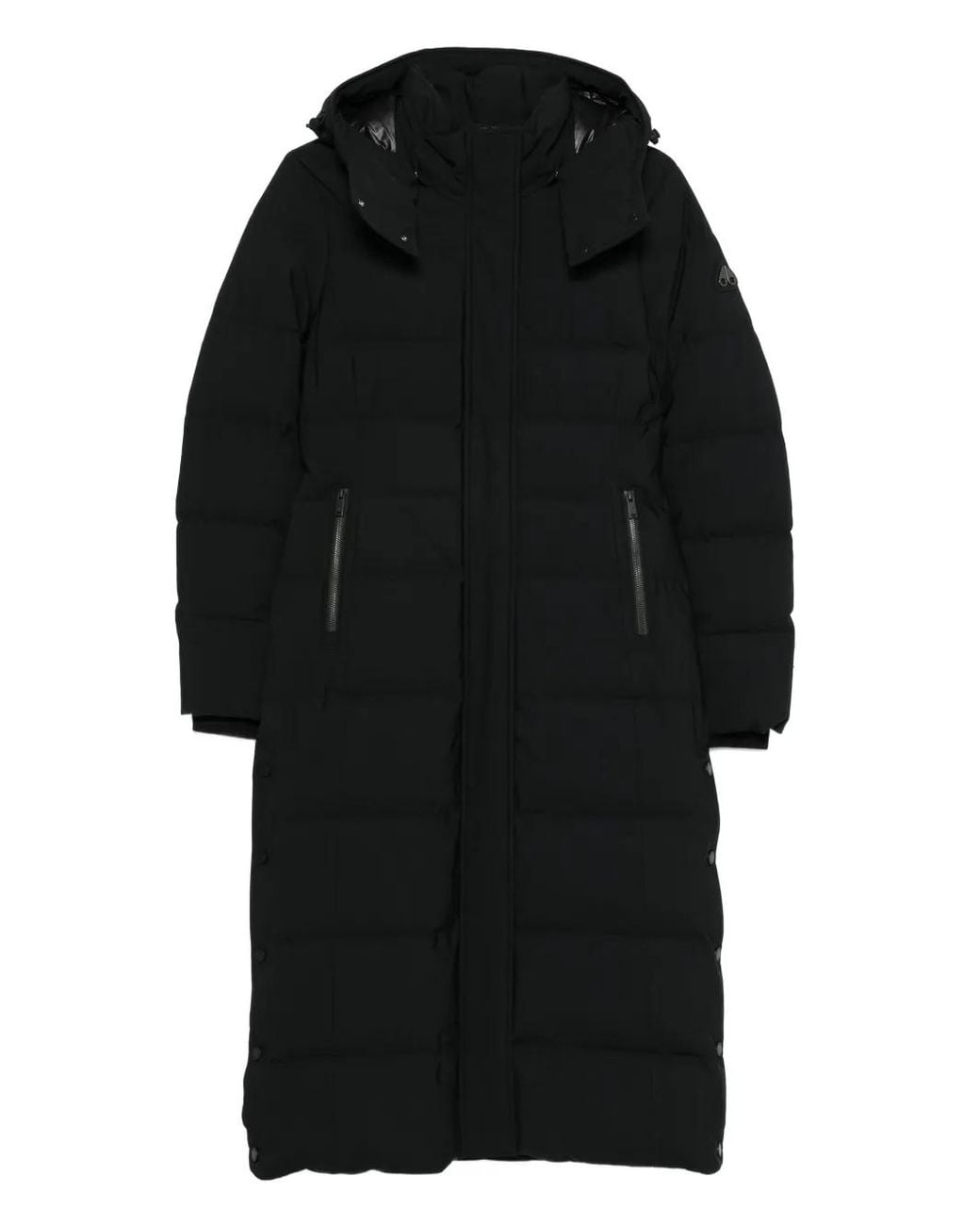 Moose Knuckles Black Hooded Puffer Jacket