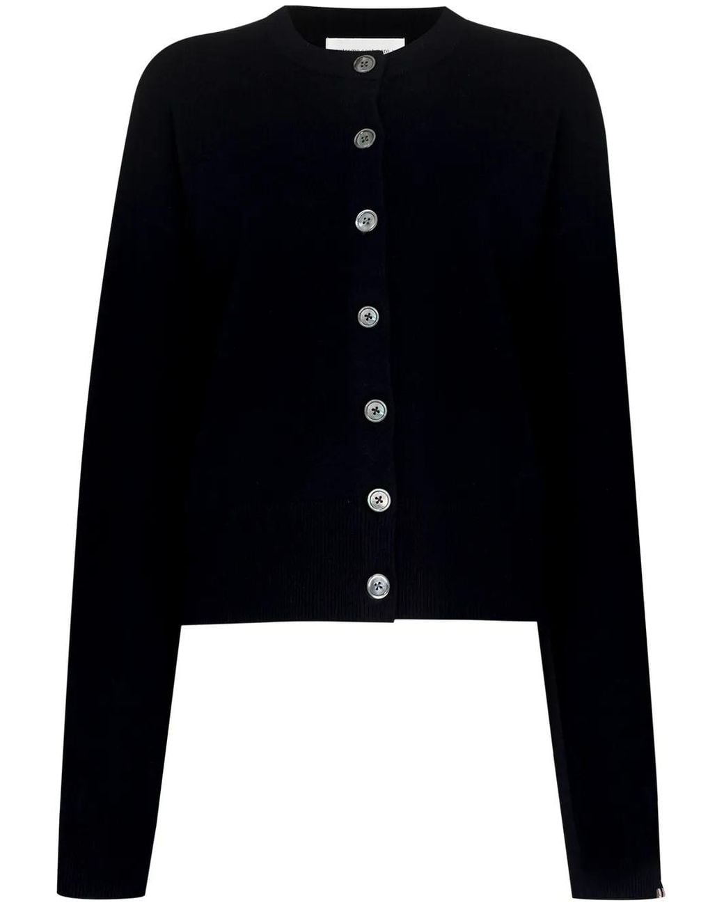 Extreme Cashmere Blue Button-Up Cashmere-Blend Cardigan