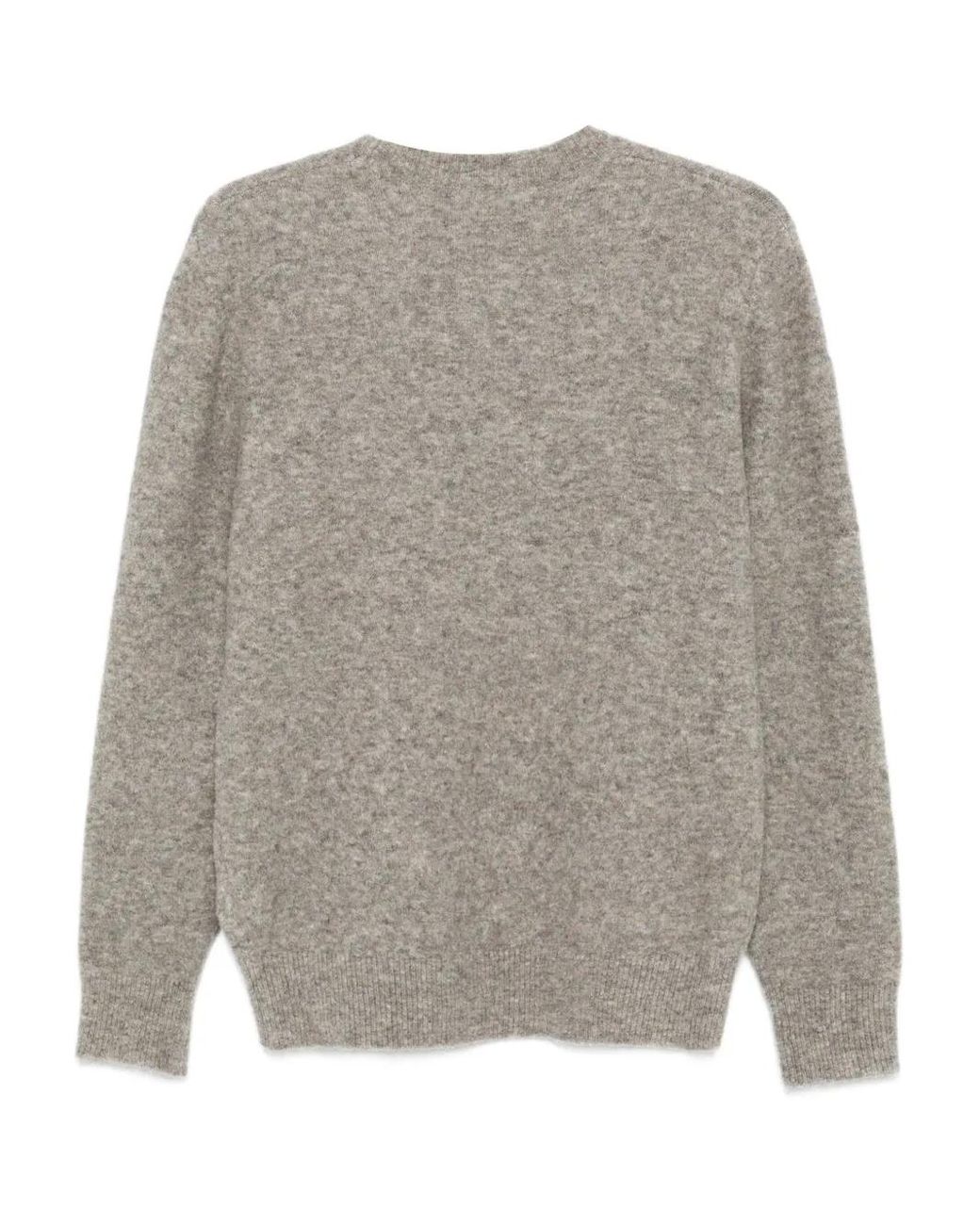 Barena Gray Crew-Neck Sweater for men