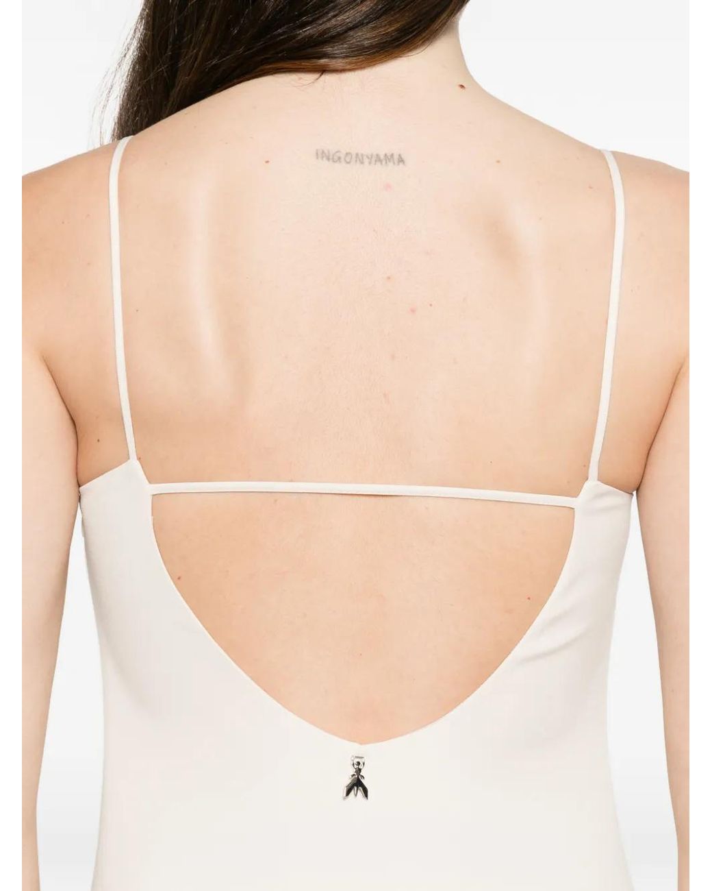 Patrizia Pepe White Sleeveless Midi Dress