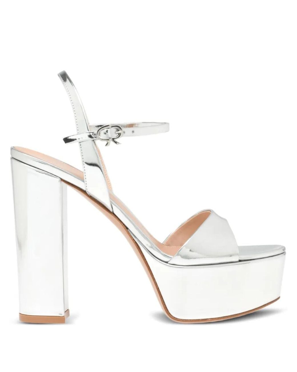 Gianvito Rossi White Marlena 85 Platform Sandals