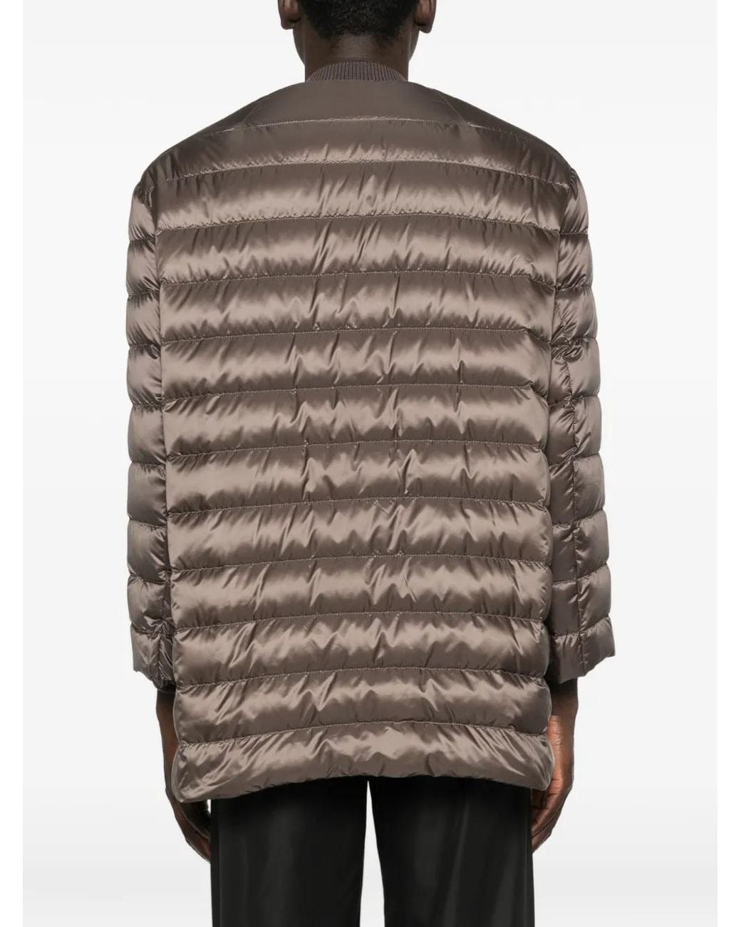 Moncler Brown X Rick Owens Zip-Fastening Padded Jacket