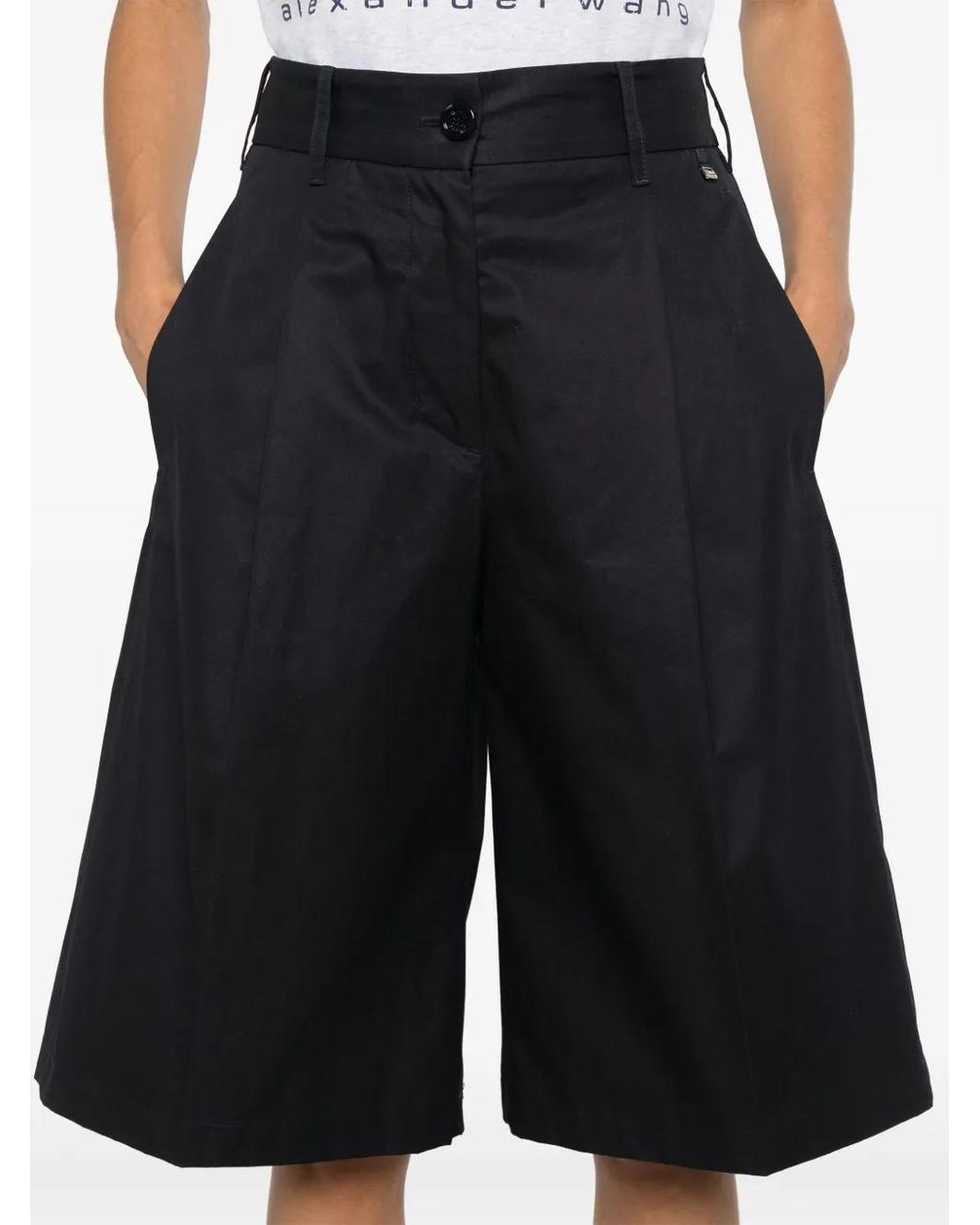 Herno Blue Cotton Knee-Length Shorts