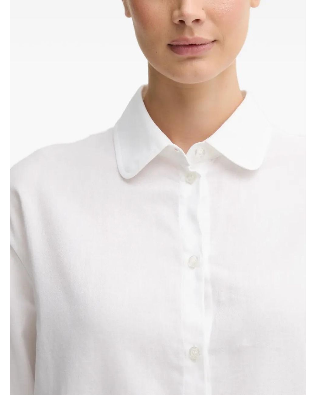 Colmar White Tie-Waist Shirt