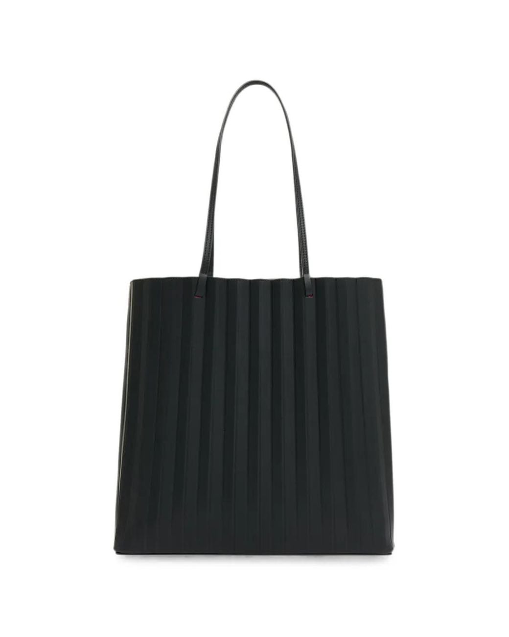 Mansur Gavriel Black Filo Pleated Tote Bag