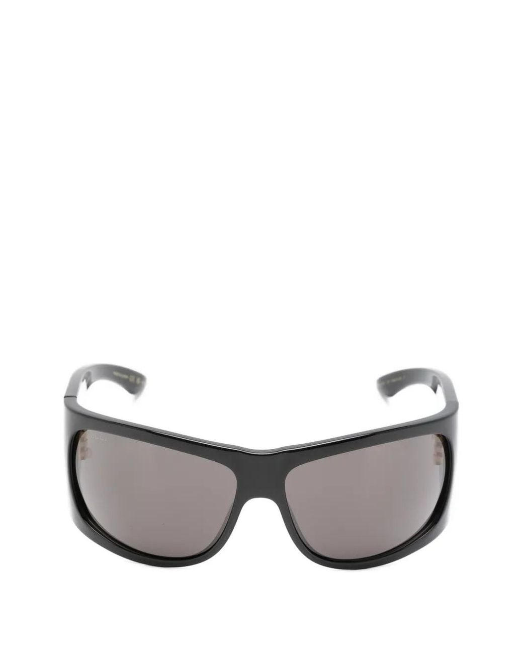 Gucci Gray Rectangle-Frame Sunglasses
