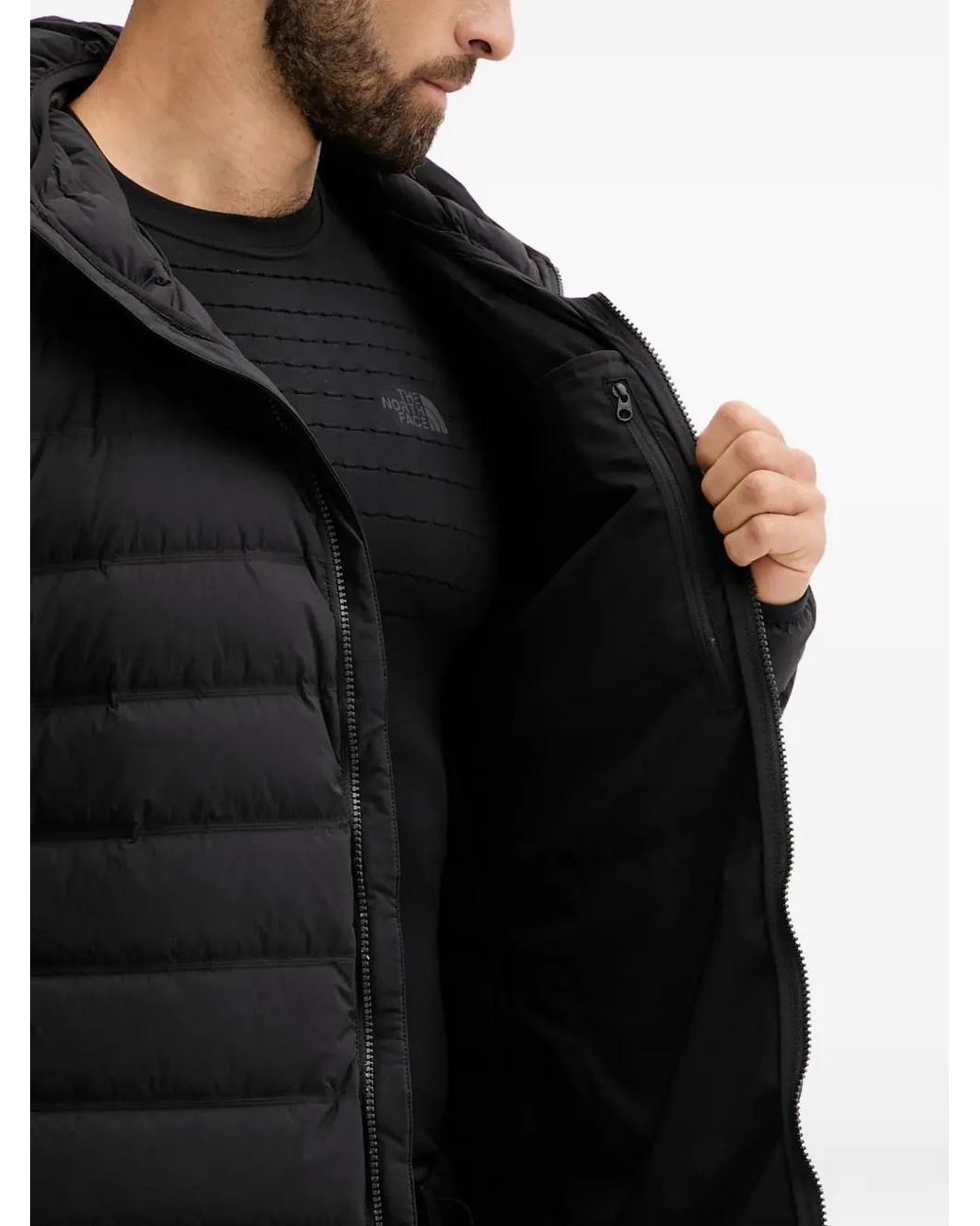 The North Face Black Abseil Hooded Padded Jacket for men