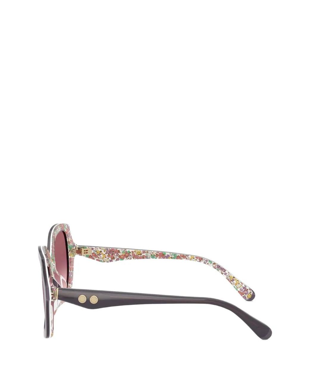 COACH Pink Tortoiseshell-Effect Butterfly-Frame Sunglasses