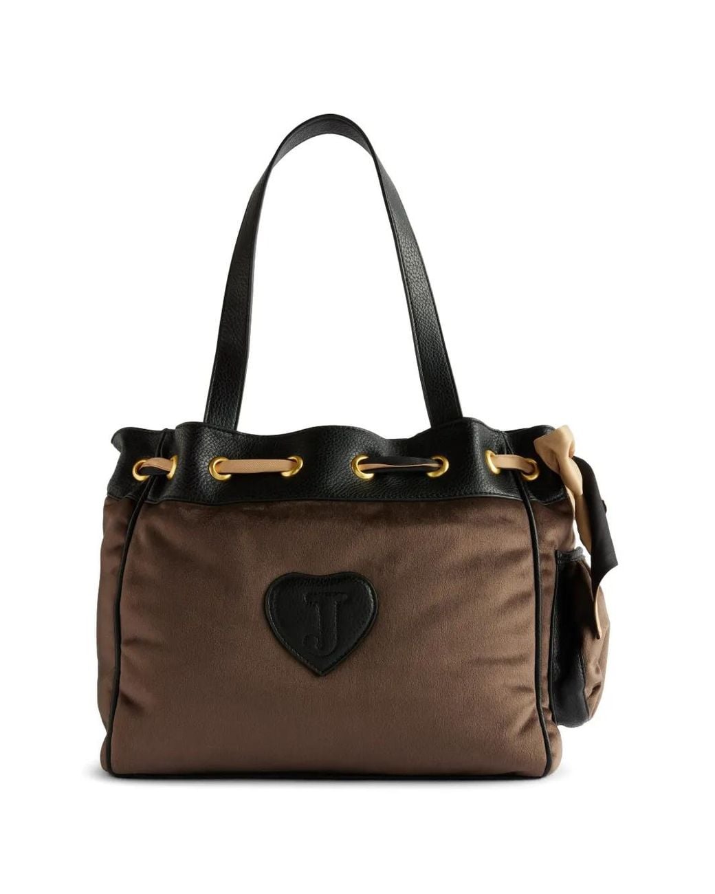 Juicy Couture Black Daydreamer Logo-Embroidered Shoulder Bag
