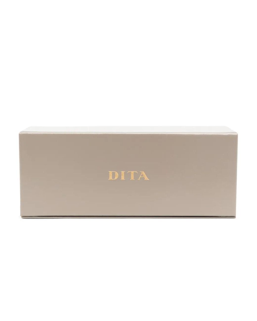 Dita Eyewear Green Logo-Print Square-Frame Sunglasses