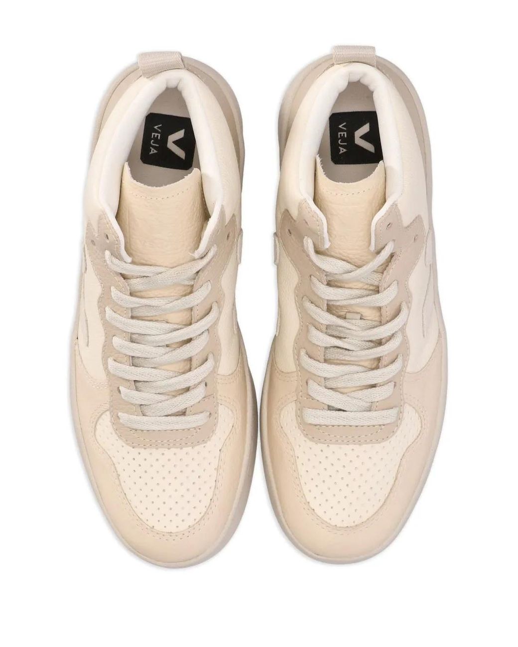 Veja Natural V15 Chromefree High-Top Sneakers