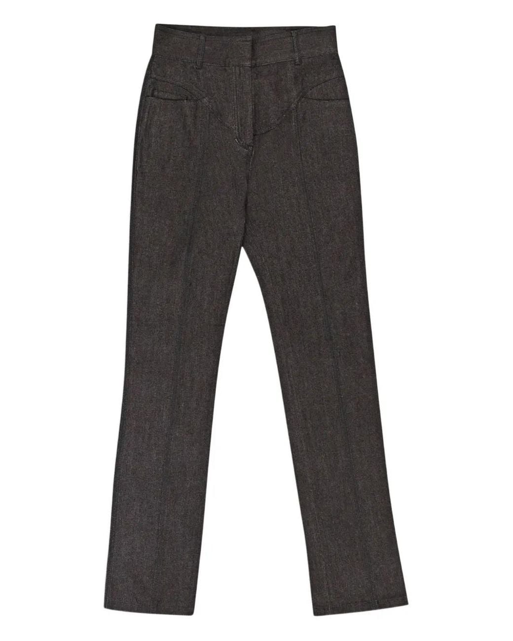 CALLIPYGIAN Yoke Straight Broek in het Gray