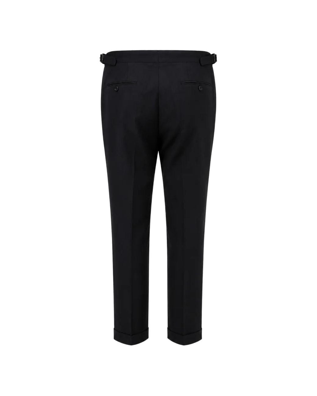 Franzese Collection Black Stefano De Martino Tailoredd Trousers for men