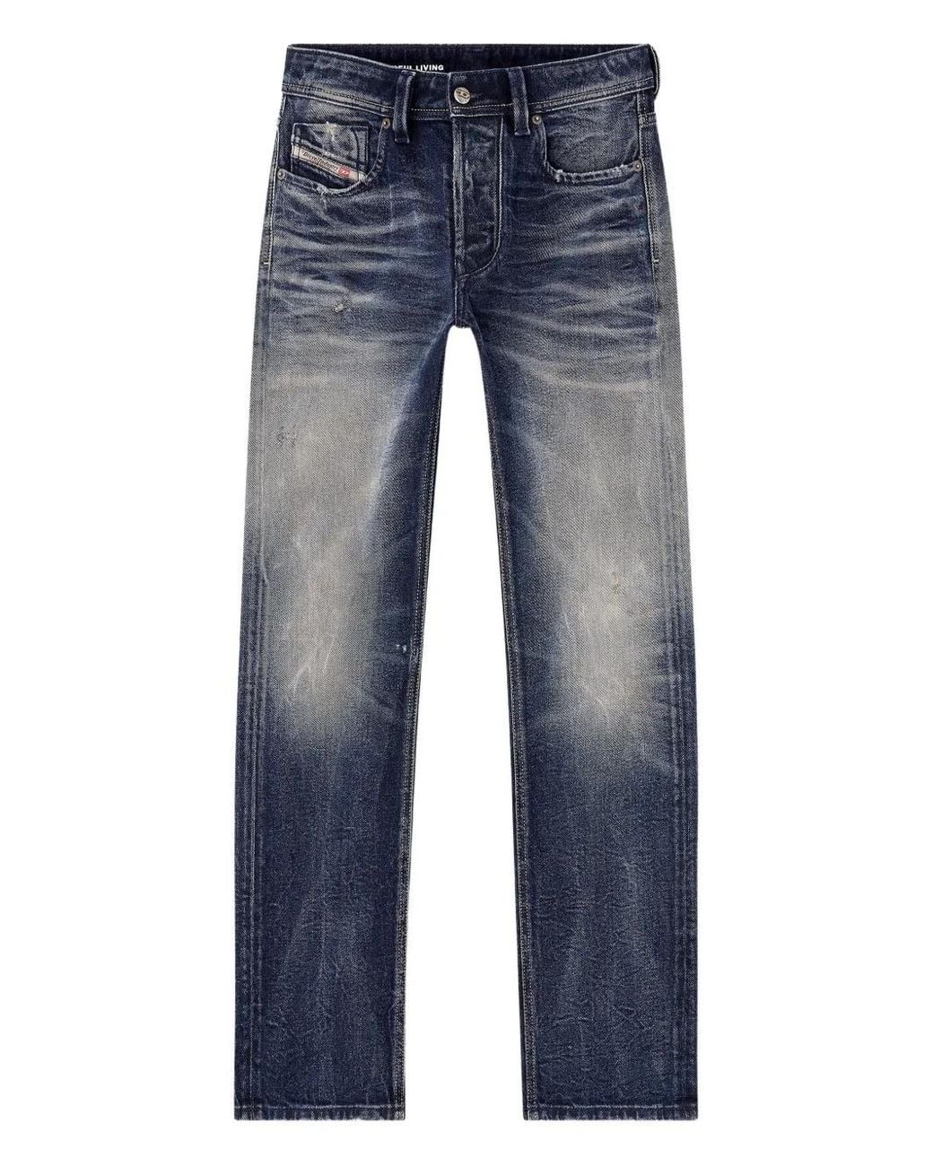 DIESEL Blue Regular Jeans Low Waist 1985 Larkee for men