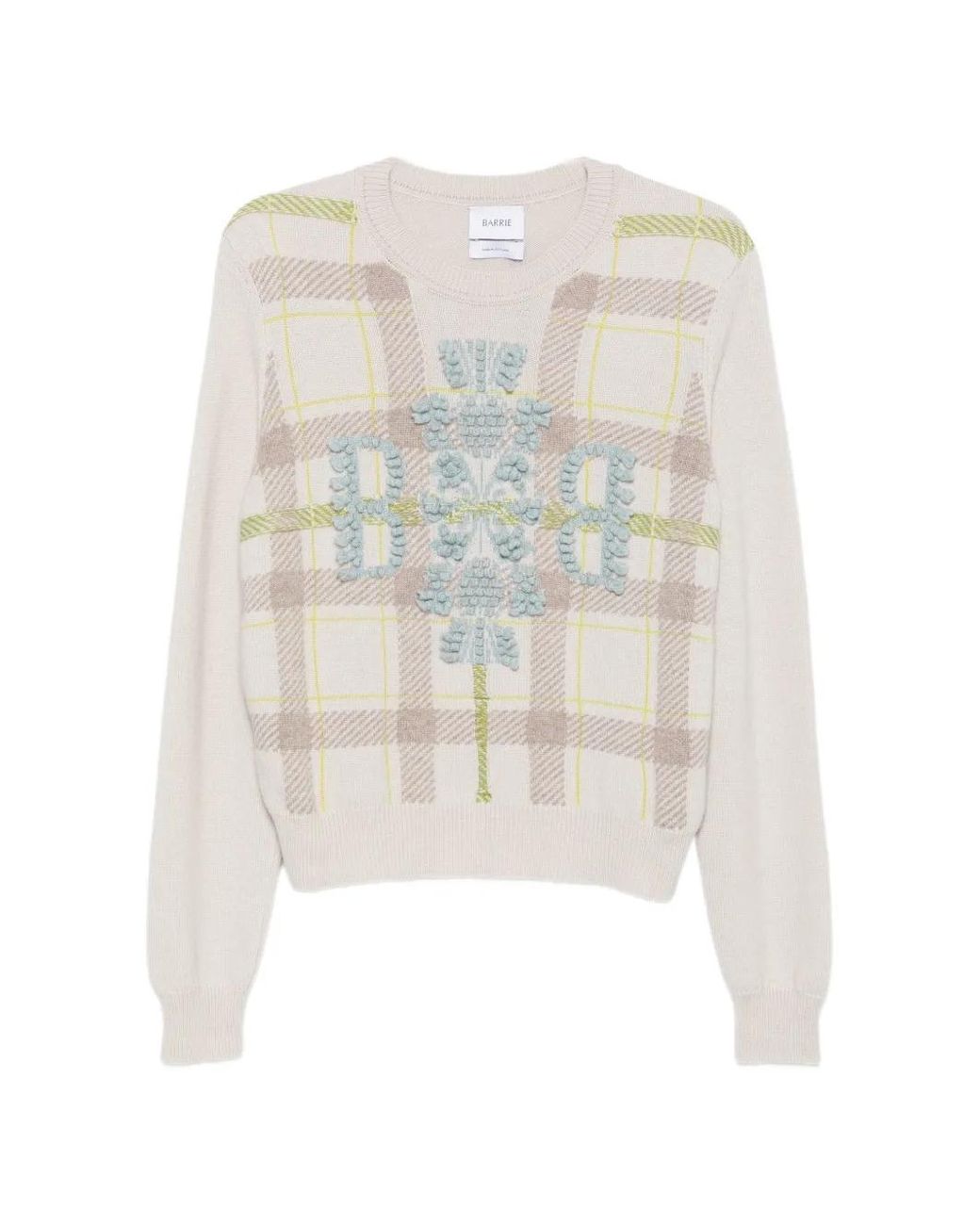 Pull À Motif Tartan Barrie en coloris White