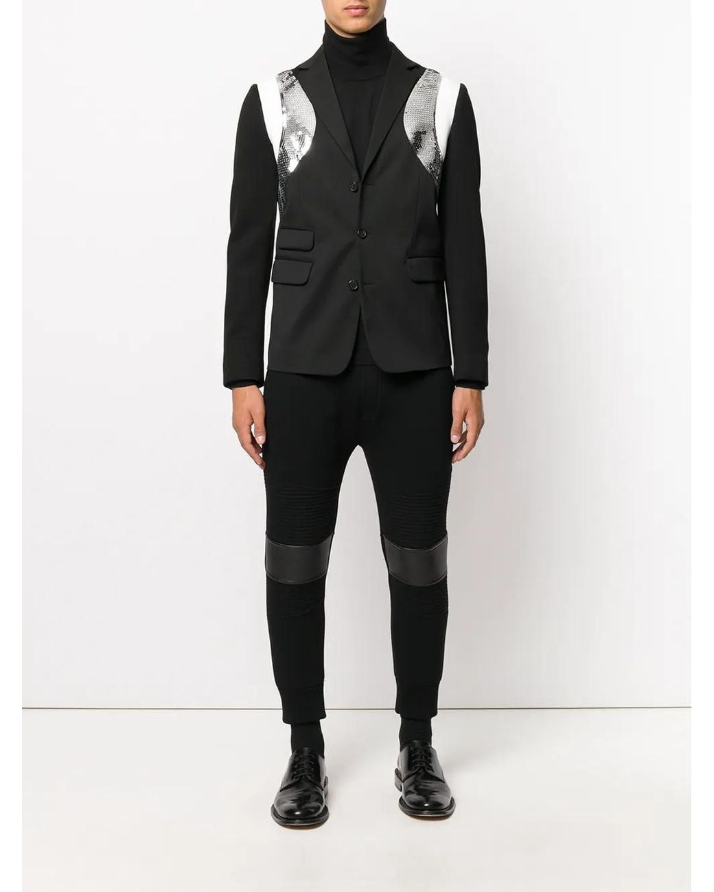 DSquared² Black Sequin Insert Evening Blazer for men