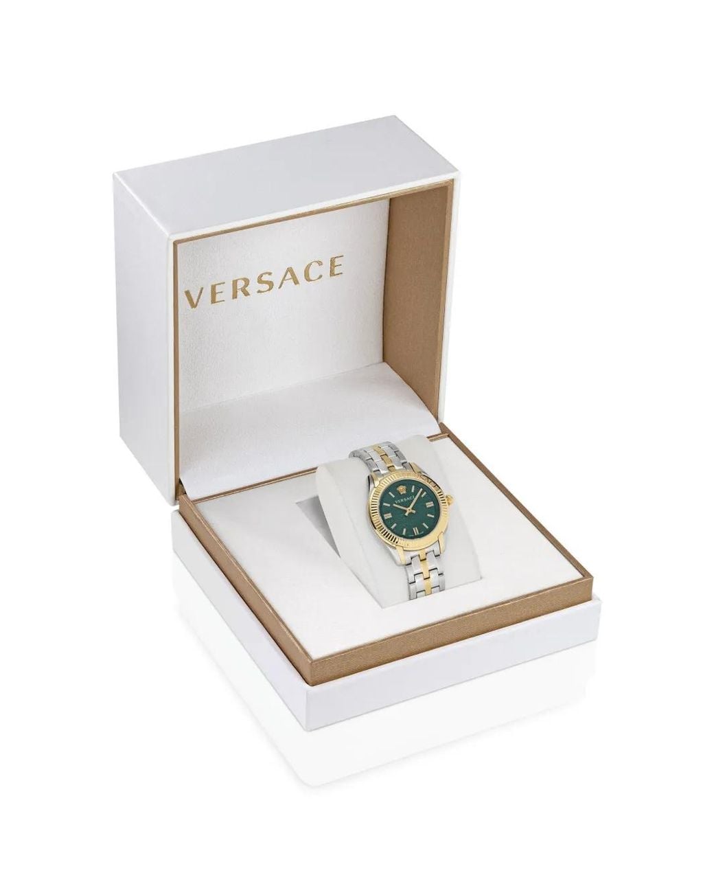 Versace Metallic Greca Time Lady 35Mm Watch