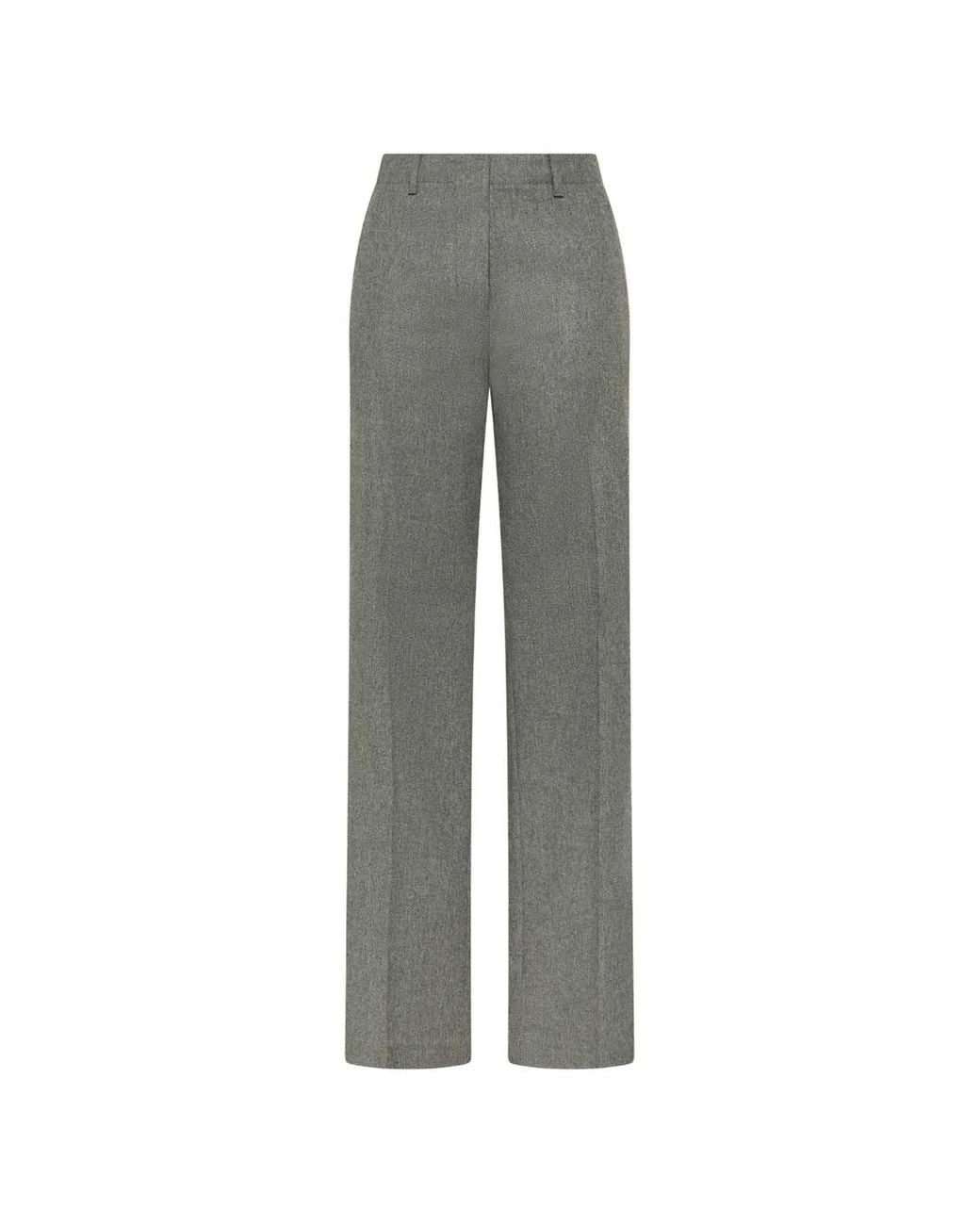Cruna Gray Jacqueline Pressed-Crease Trousers