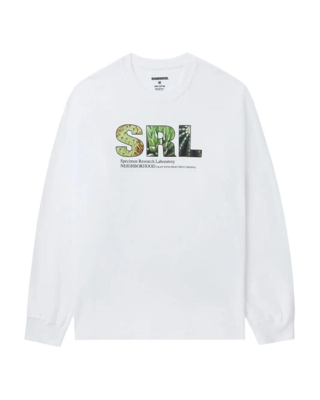 Neighborhood White Srl Logo-Graphic Long-Sleeve T-Shirt for men