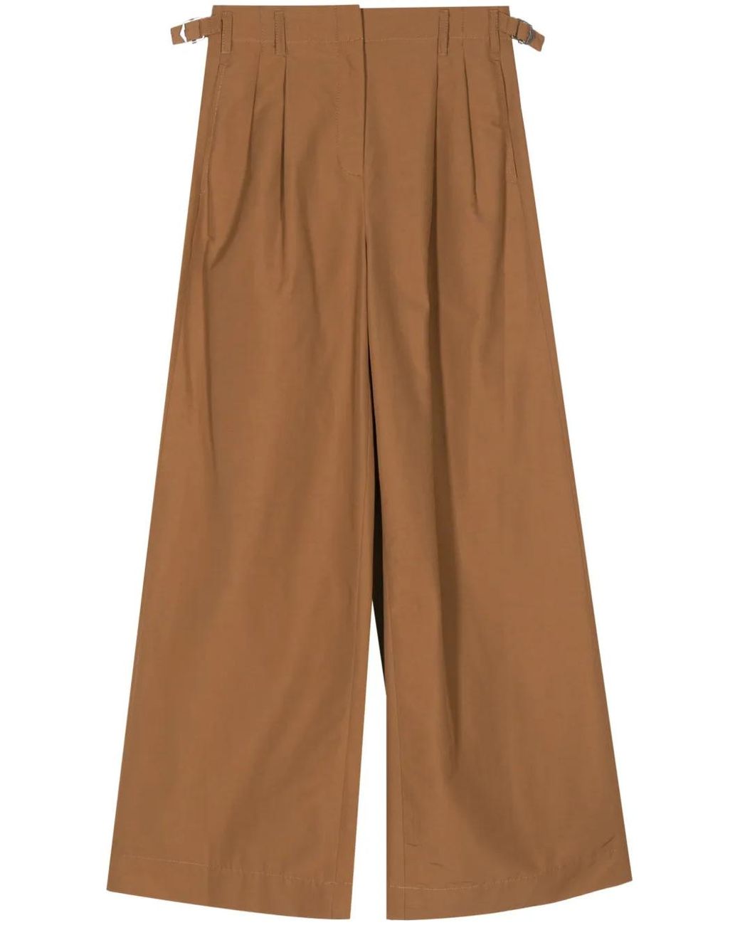 Jonathan Simkhai Brown Leroy Wide-Leg Trousers