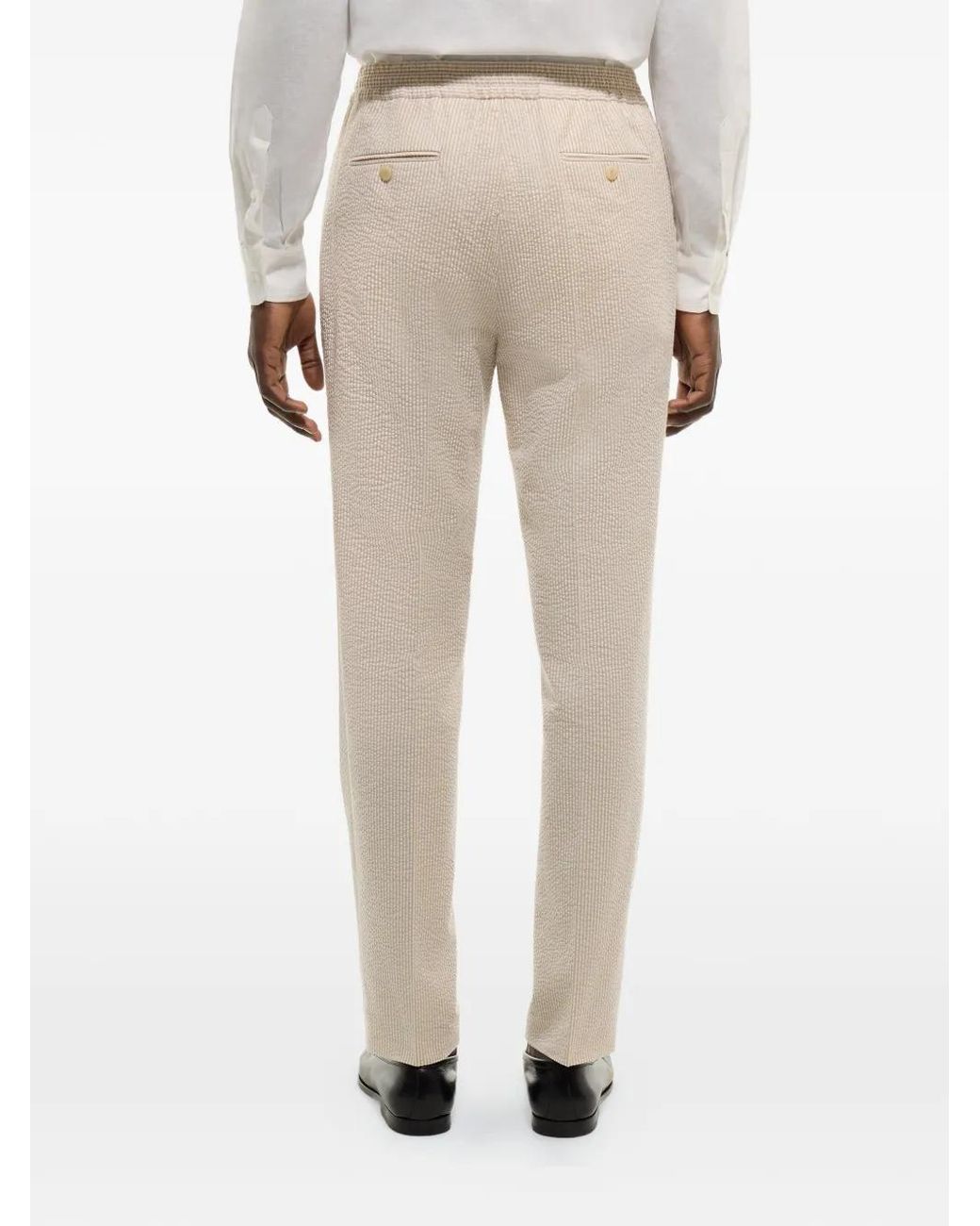 Fursac Gestreepte Broek in het White voor heren
