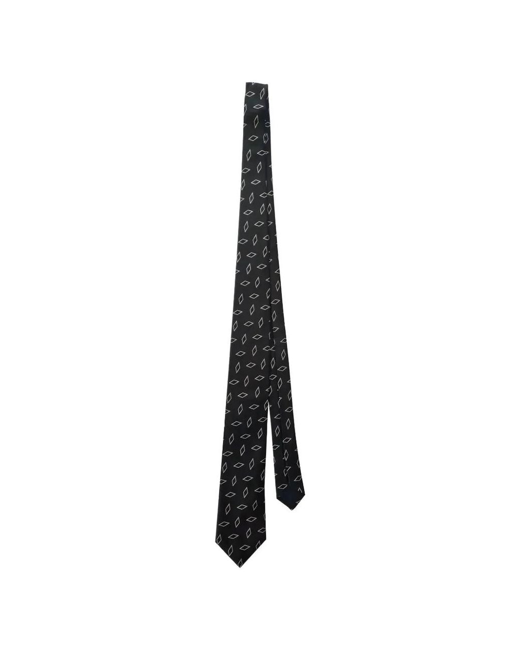 Altea White Diamond-Print Silk Tie for men