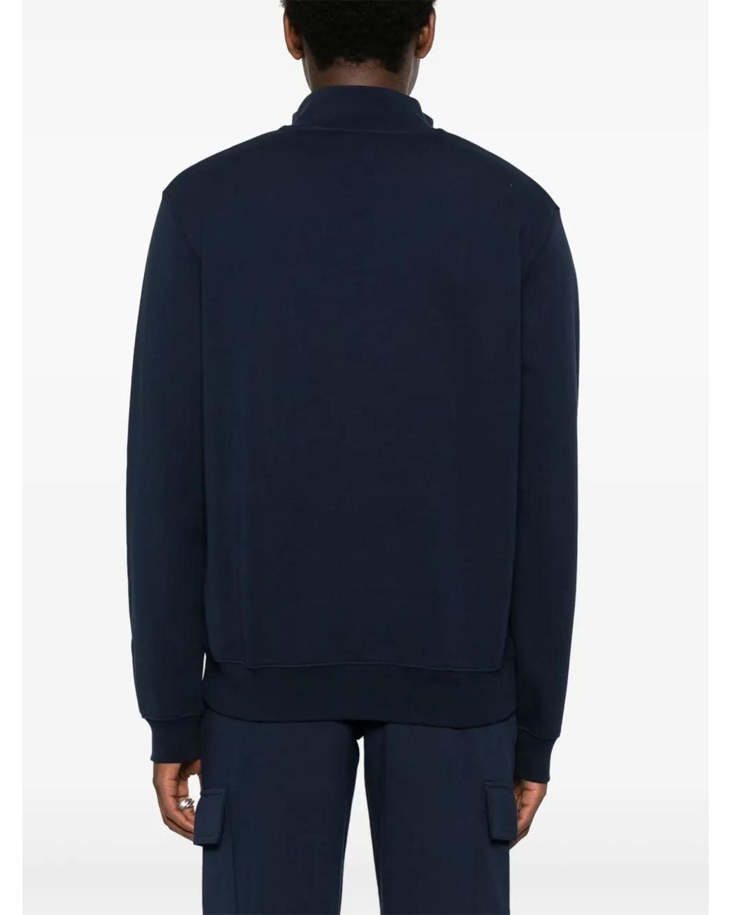 Lacoste Blue Cotton Sweatshirt for men