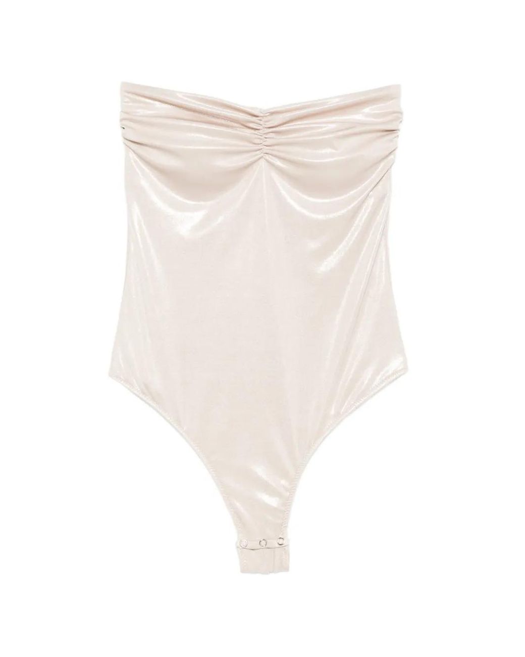 LE_RJTANGE® White Ruched Top